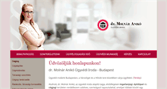 Desktop Screenshot of molnarugyvediiroda.hu